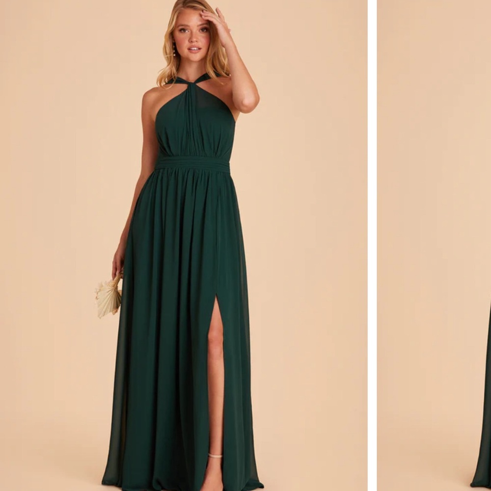 Birdy Grey Kiko Chiffon Dress - Emerald - Medium